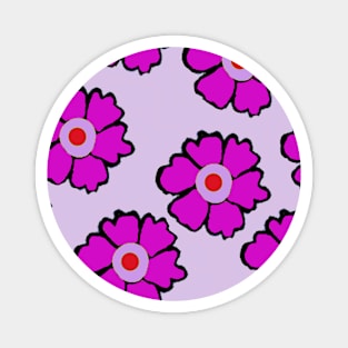 Pert Pink Flowers Magnet